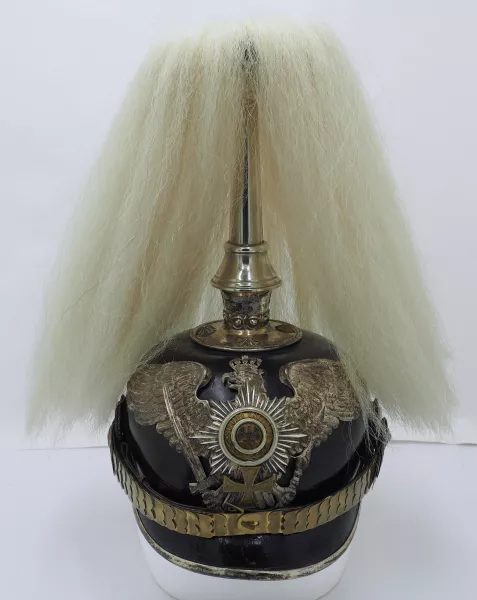 Prussian Silver Garde Reserve Officers Pickelhaube to Parade Visuel 1 principal